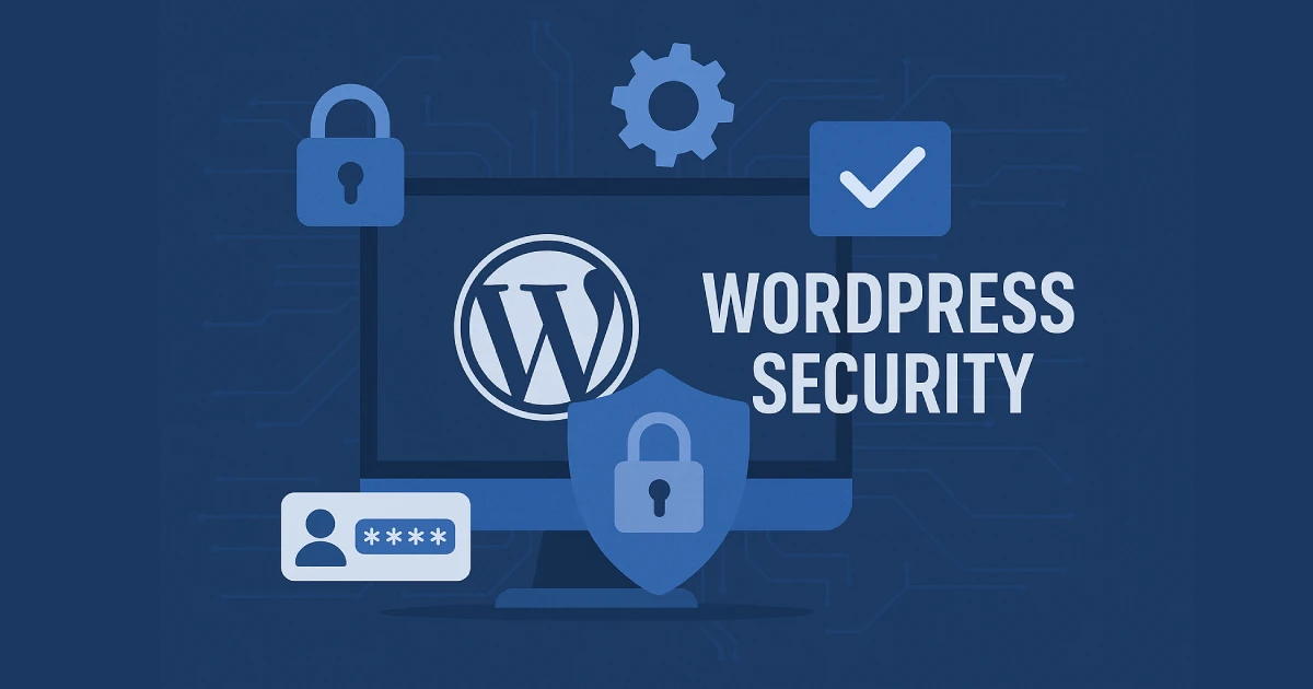 WordPress security and hardening illustration for site protection by Wisegigs