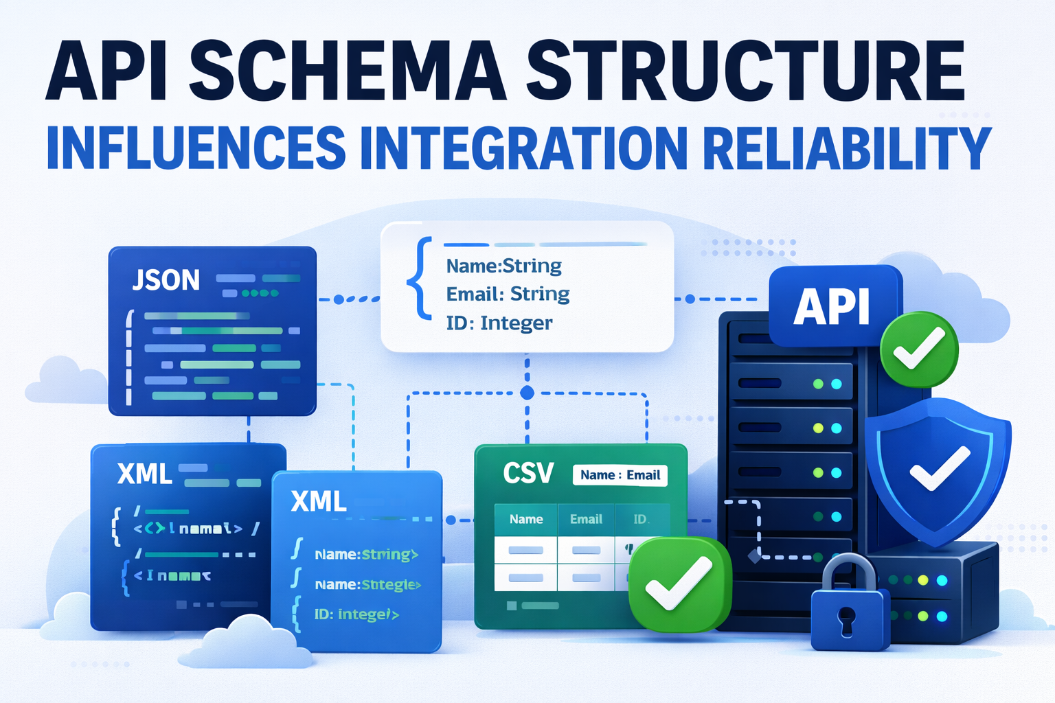 API schema structure diagram improving integration reliability