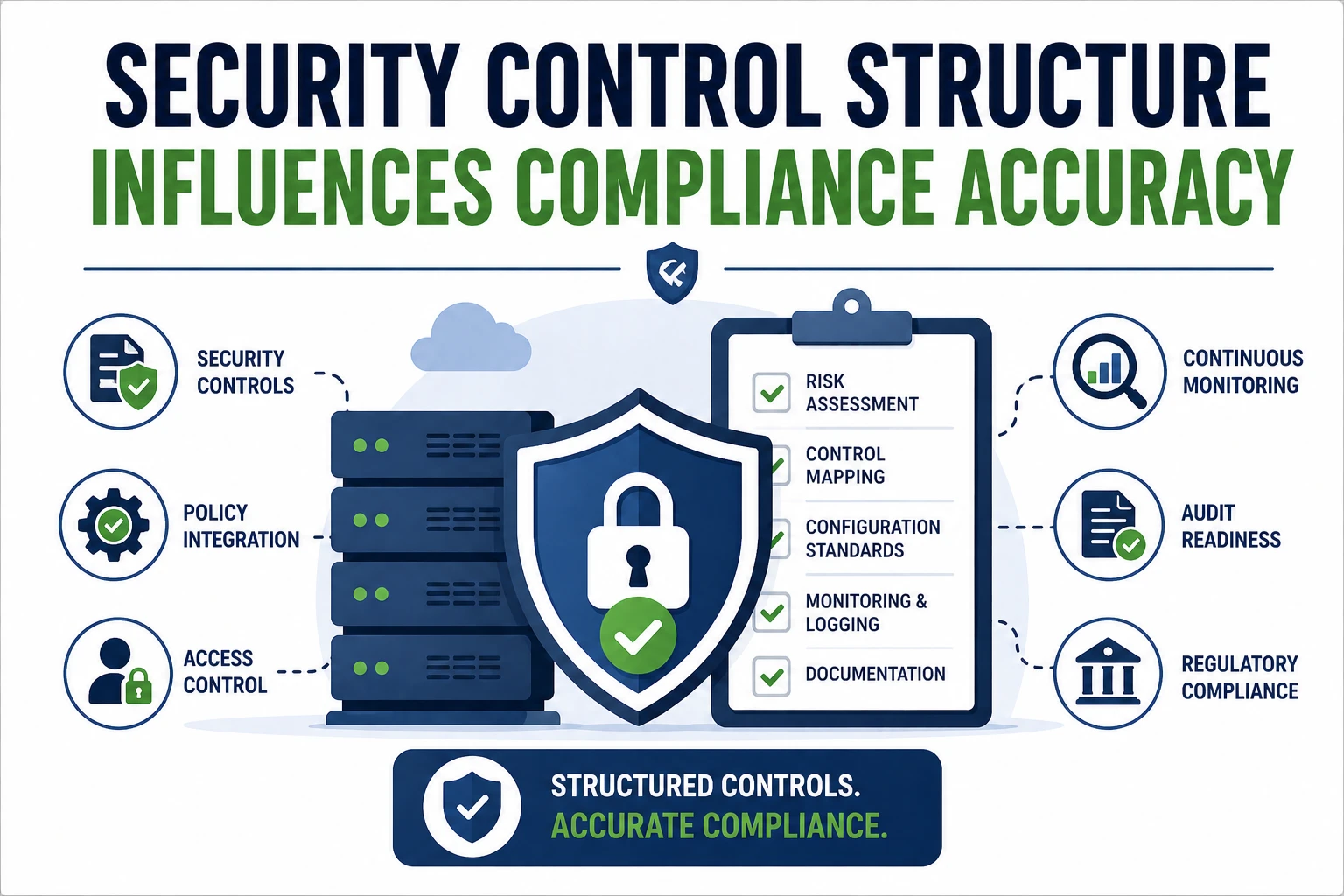 Security control structure improving compliance accuracy illustration