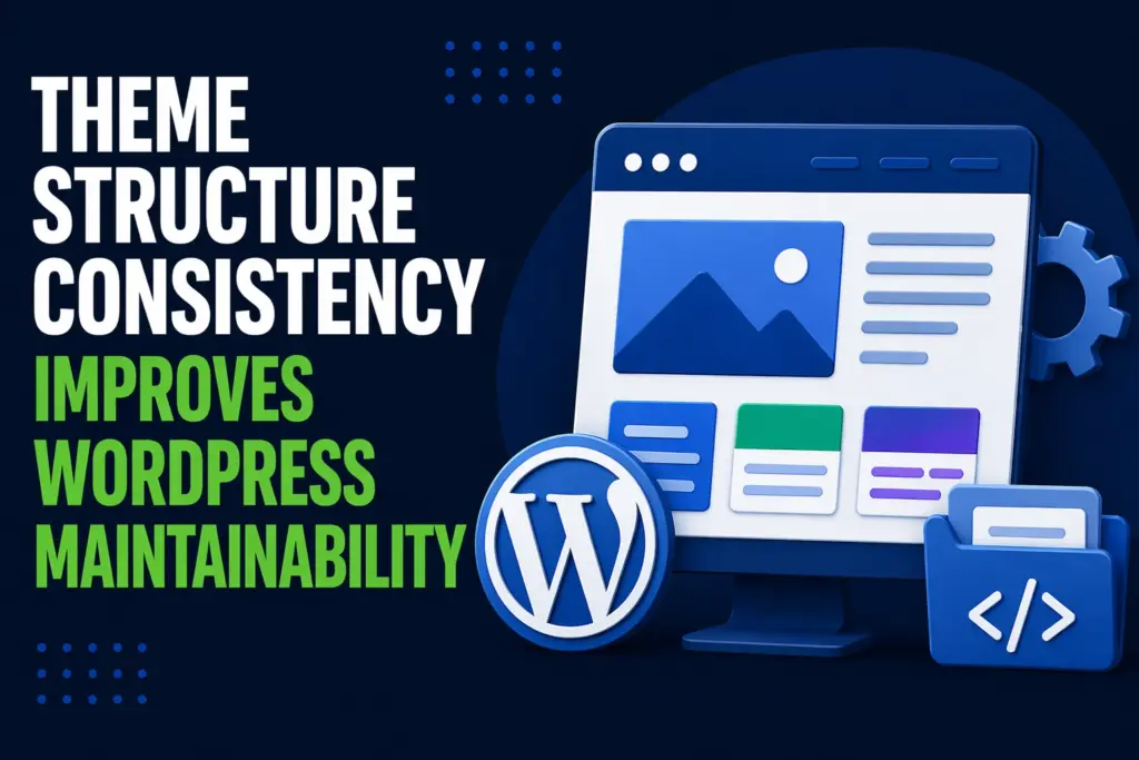 WordPress theme structure diagram improving maintainability illustration