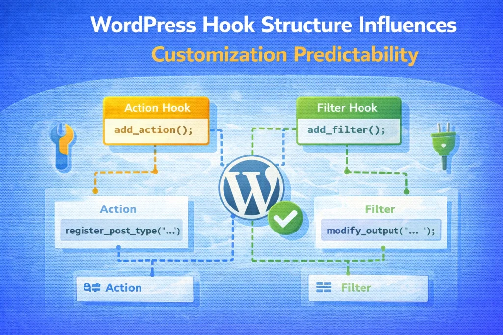 WordPress hook structure diagram improving customization predictability