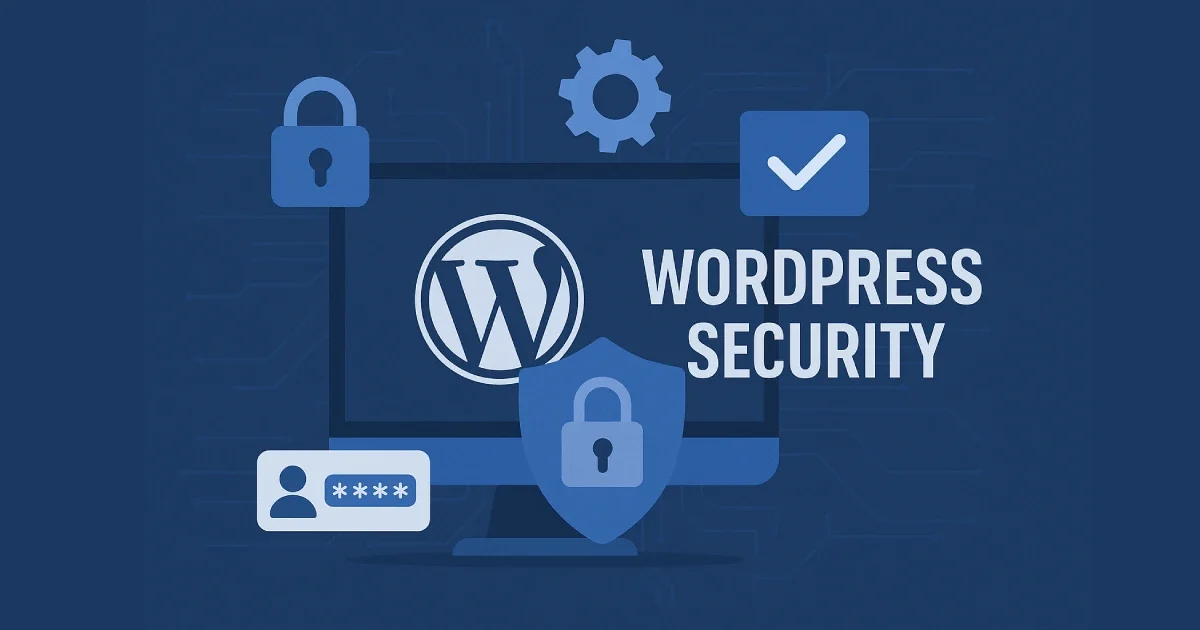 WordPress security and hardening illustration for site protection by Wisegigs